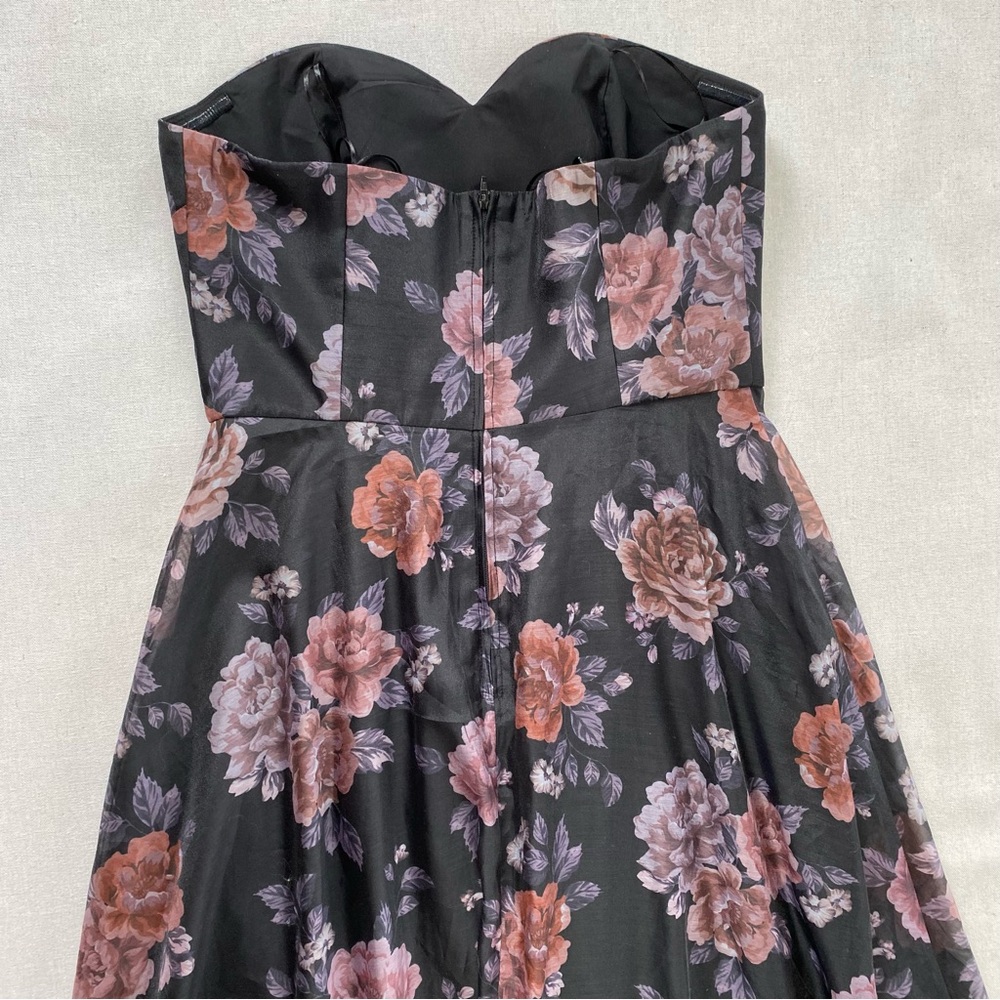 Keepsake Atomic Floral Strapless A-Line Dress Sweetheart - Picture 10 of 13